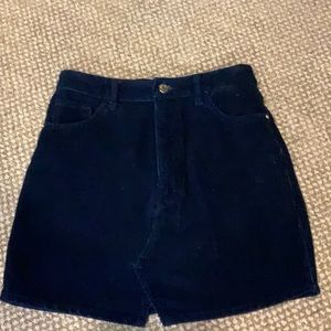 Navy blue corduroy Zara Skirt Sz S